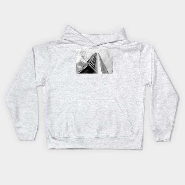 Architecture skyscraper Kids Hoodie by PhotoHarmony